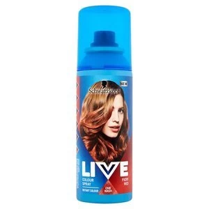 Image of LIVE Colour Spray Fiery Red 120ml Red