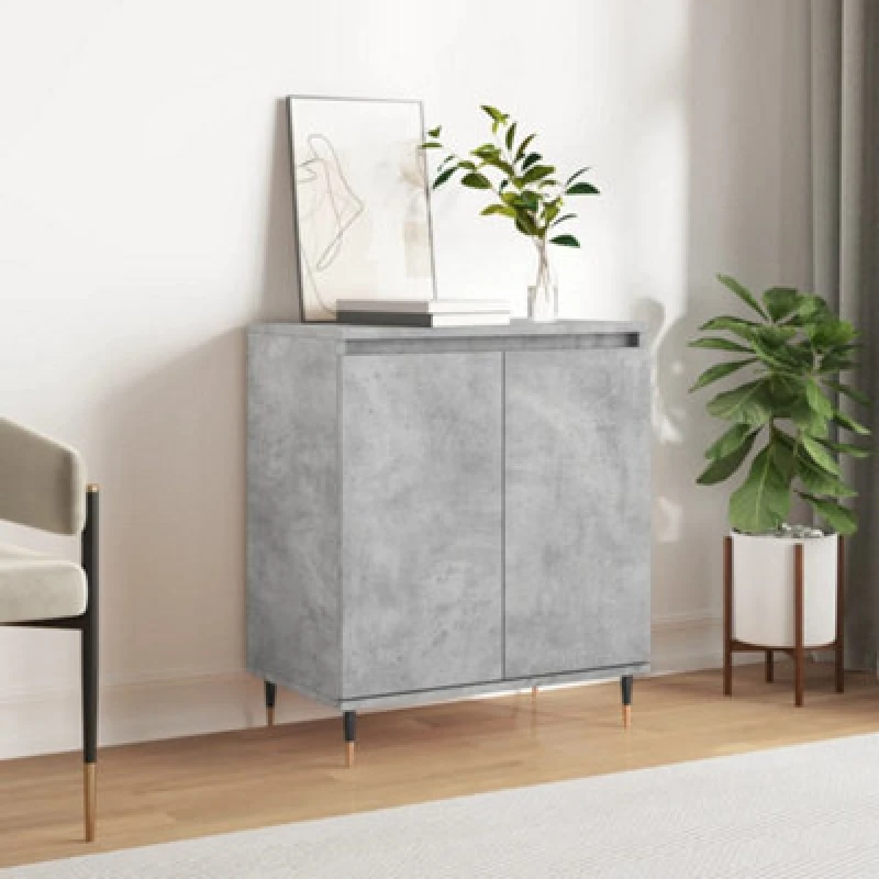 Image of Vidaxl Sideboard Concrete Grey 60X35X70 Cm Engineered Wood