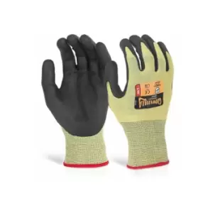 Image of Nitrile palm coated glove yellow xxl (Pair) - Glovezilla