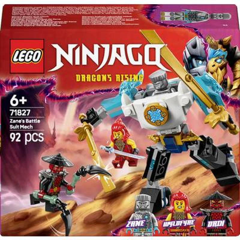 Image of LEGO LEGO NINJAGO Zane's Battle Suit Mech Ninja Toy Set 71827