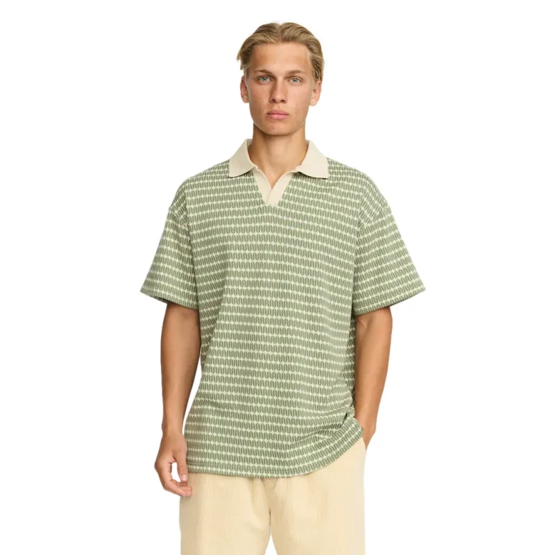 Image of Revolution Polo Revolution Jaquard Vert Male S