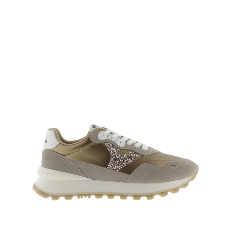 Image of Victoria Womens metallic sneakers Victoria Viento Gris Female 39