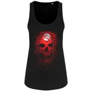Image of Requiem Collective Womens/Ladies Celestial Secret Vest Top (S) (Black/Red)