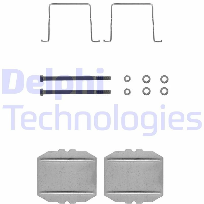 Image of DELPHI Brake pad fitting kit DELPHI LX0122