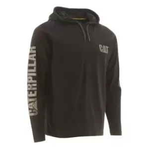 Image of 1510425 Hooded Long Sleeve T-Shirts Black Medium