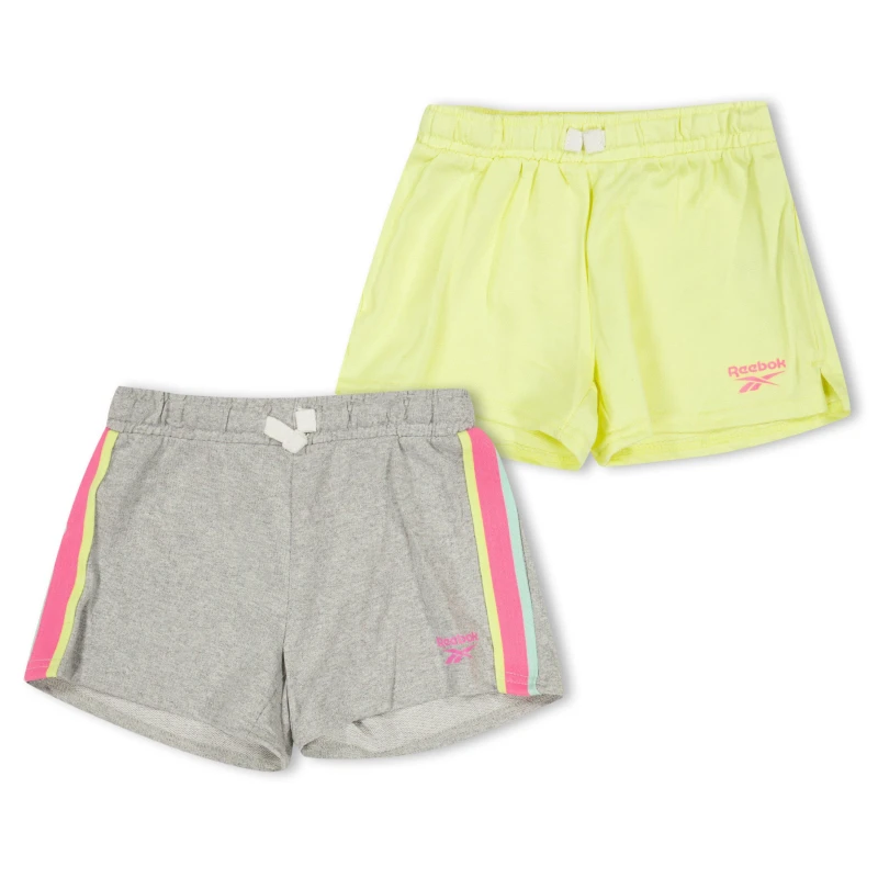 Image of Reebok Kids Jersey Jogger Shorts Lt Grey Heather female 3-4 Yrs