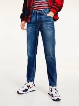 Image of Tommy Jeans Rey Relaxed Tapered Fit Jeans - Mid Blue