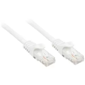 image of LINDY 48206 RJ45 Network cable, patch cable CAT 6 U/UTP 7.50 m White