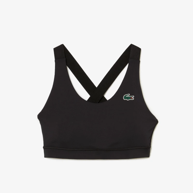 Image of Lacoste Crocodile Bra - Black XS