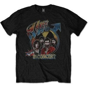 Image of The Who - Live in Concert Unisex Large T-Shirt - Black