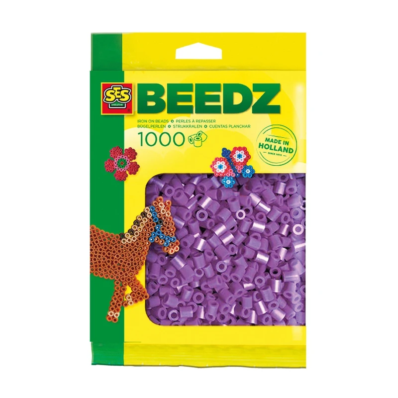 Image of SES Creative Iron on beads 1000 purple Multi unisex One Size