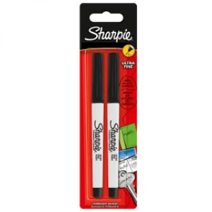 Image of Sharpie Ultra-Fine Permanent Marker - Black (2 Pack)
