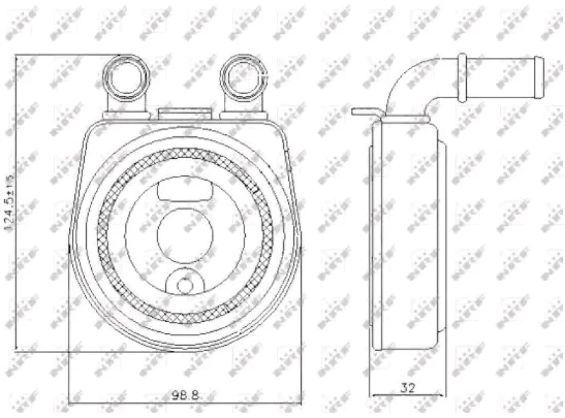 Image of NRF 31249 Oil Cooler Stainless Steel Oil Cooler,engine oil (469)