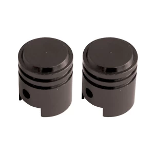 Savage Piston Valve Caps Schrader Black