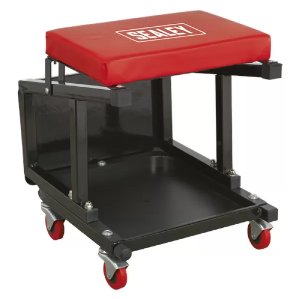 Image of Genuine SEALEY SCR16 Mechanic's Utility Seat & Step Stool