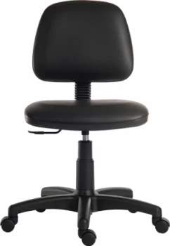 Image of Teknik Ergo Blaster Medium Back Wipe Clean Operator Office Chair - Black