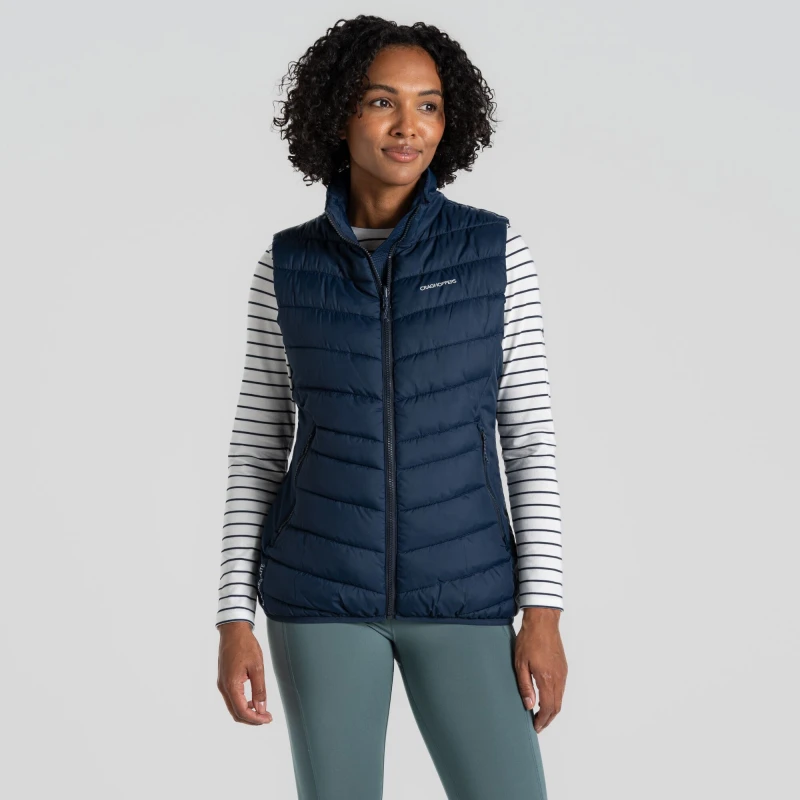 Image of Craghoppers Womens Compresslite IX Vest in Navy Size: 18 Navy Female 18