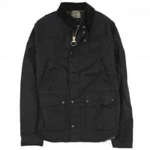 image of Barbour Mens Reelin Wax Jacket Navy XL