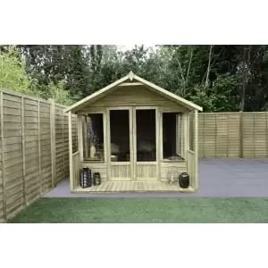 Image of Forest Garden Oakley 8 x 12ft Overlap Apex Summerhouse with Assembly