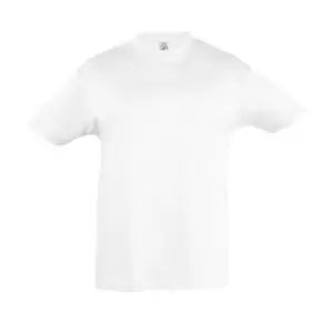 Image of SOLS Kids Regent Short Sleeve T-Shirt (8yrs) (White)