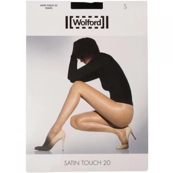 image of Wolford Satin touch 3 pair pack 20 denier tights - Black