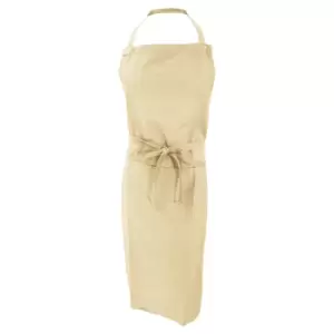 Image of Jassz Bistro Unisex Bib Apron With Pocket / Barwear (One Size) (Natural)