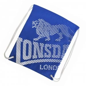 image of Lonsdale Printed Gym Sack - Blue