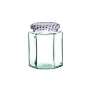 image of Kilner Red Hexagonal Twist Top Jar 280ml