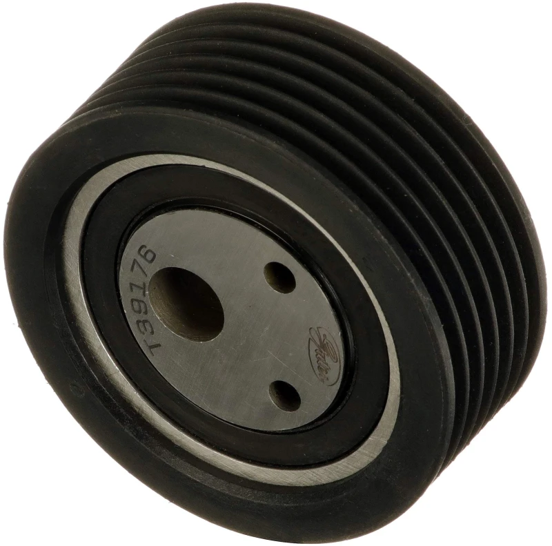 Image of GATES T39176 Tensioner Pulley Micro-V UNIQUE FIT, with grooves Tensioner Pulley,v-ribbed belt (310)
