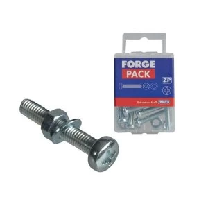 Image of ForgeFix Machine Screw Pozi Compatible Pan Head ZP M3 x 12mm Forge Pack 25