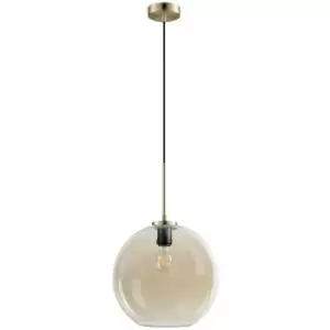Image of Dyberg Larsen Loop Amber Pendant Ceiling Light 30cm