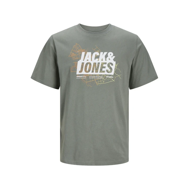 Image of jack & jones T-Shirt Jack & Jones Map Logo Vert Male L