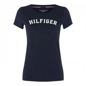 Image of Tommy Bodywear Logo print t-shirt - Navy Blazer 416