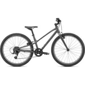 image of 2021 Specialized Jett 24 Kids Bike in Satin Smoke and Flake Silver