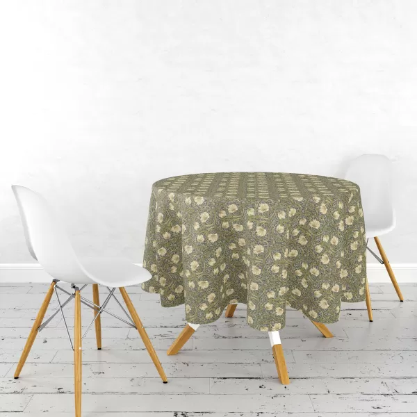Image of William Morris Pimpernel Circular Tablecloth MultiColoured