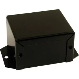 image of Hammond Electronics 1411FBFBK 1411FBFBK Universal enclosure 102 x 56 x 76 Aluminium Black