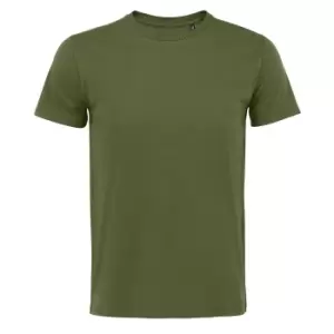 image of SOLS Mens Martin T-Shirt (M) (Dark Khaki)