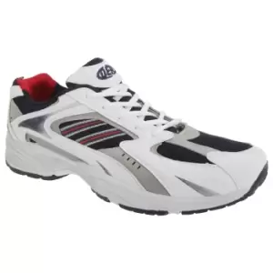 Image of Dek Kids Boys Venus III Lace-Up Trainers (4 UK) (White/Grey/Navy)
