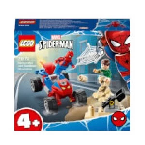 image of LEGO Super Heroes: Spider-Man and Sandman Showdown (76172)