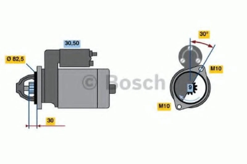 Image of Starter motor Bosch 0 986 013 010