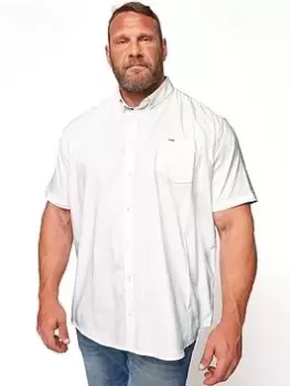 Image of BadRhino Essential Short Sleeve Poplin Shirt - White, Size 1Xl, Men