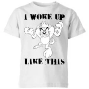 image of Looney Tunes I Woke Up Like This Kids T-Shirt - White - 9-10 Years