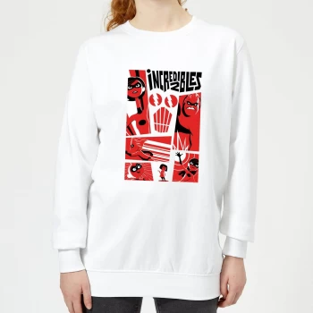 image of The Incredibles 2 Poster Womens Sweatshirt - White - S