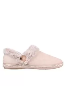 image of Skechers Sketchers Cozy Campfire Classic Slippers - Blush, Pink, Size 5, Women