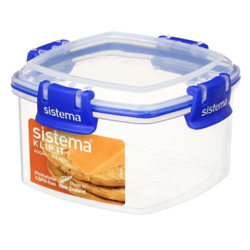 image of Sistema Crack Box - Clear w/Blue