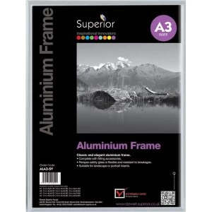 Image of Photo Frame A3 Clip In Aluminium with Clear Perspex Front