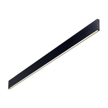 image of Ideal Lux Lighting - Ideal Lux Decorative Linear Integrated LED Wall Light Black, 4000K