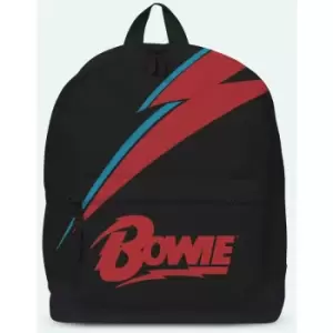 Image of David Bowie Lightning Unisex Backpack Black, 100% Polyester,
