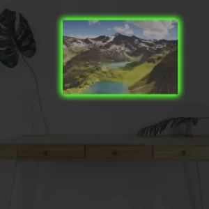 Image of 4570DHDACT-127 Multicolor Decorative LED Lighted Canvas Painting