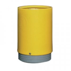 image of Slingsby Outdoor Open Top Bin 75 Litre Yellow 321779